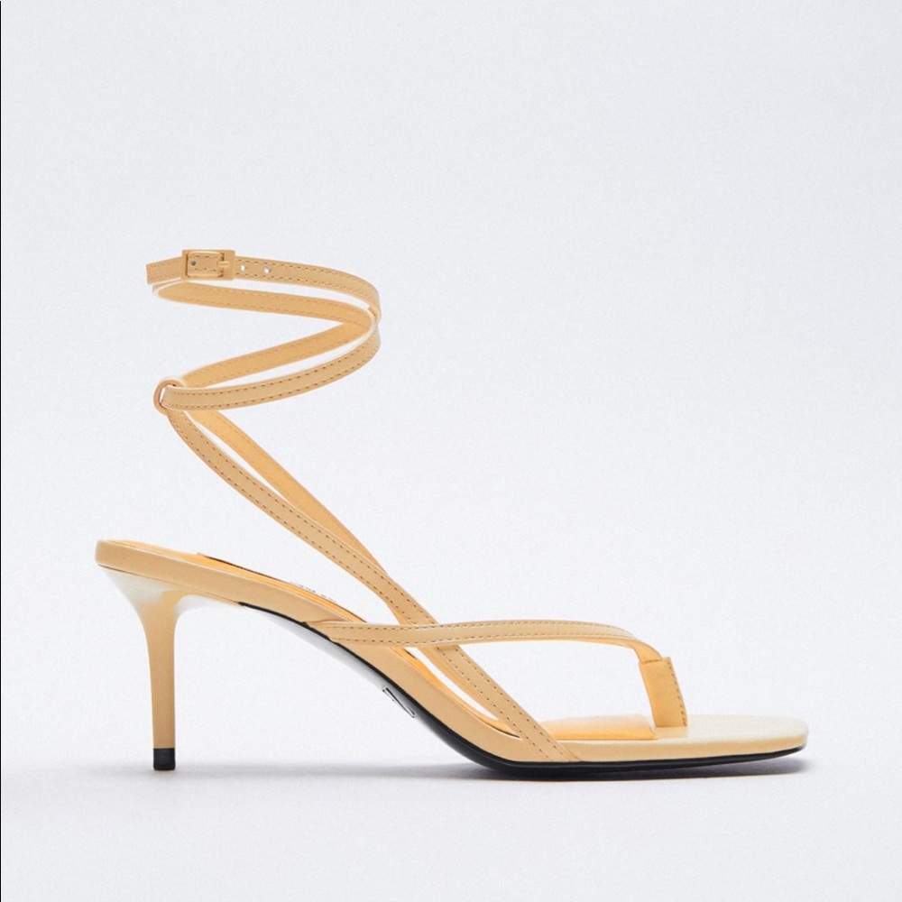 ZARA Heeled Sandals with Thin Straps
